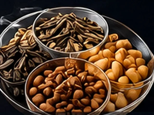 Kaselerde karışık kuruyemiş